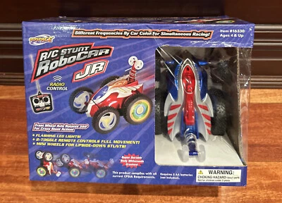 R/C Stunt Radio Control RoboCar Jr By GeoSpace Red Blue - Image 1 of 4