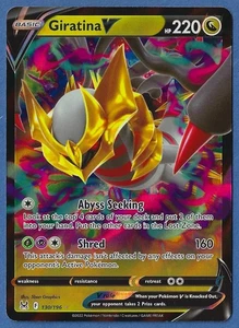 Pokemon Lost Origin Ultra Rare Holo Card 130/196 Giratina V Pack Fresh  - Picture 1 of 2