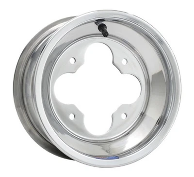 DWT A5 Wheel 10x10 5+5 4/110 Polished Aluminum Rim Silver A506-55 - Image 1 of 2