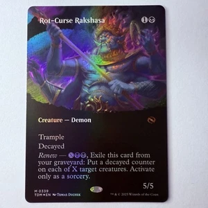 Magic The Gathering Mtg Foil Rot-Curse Rakshasa Showcase Tarkir Dragonstorm - Picture 1 of 1