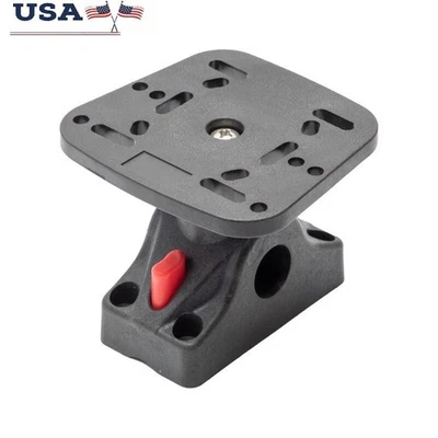 Universal Fish Finder Mount Boat Holder Fixed Bracket Rod Holder Base Fishing US - Image 1 of 4