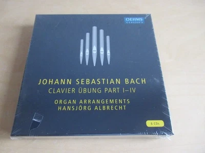J.S.Bach-Clavier Übung Part I-IV-Hansjörg Albrecht-6er Oehms sealed CD Box-OVP - Bild 1 von 3