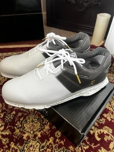 Footjoy Pro SL Sport White/Black/Gold - Picture 1 of 7