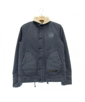 Jaqueta Deck Neighborhood N-1 Azul Marinho M Masculina Casaco Bombardeiro com Gola - Imagem 1 de 4