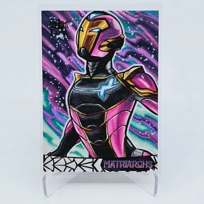 2024 UD Fleer Ultra Matriarchs of Marvel IRONHEART Sketch Auto 1/1 🔥 - Image 1 of 2