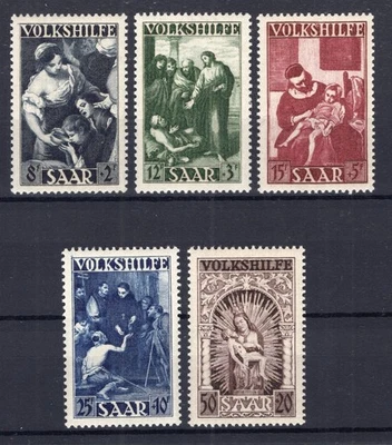GERMANY / SAAR / FRENCH OCCUP / 1949 / Y&T # 263 / 267 MINT MNH COMPLETE SET - Image 1 of 3