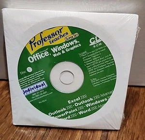 Professor Teaches Super Set Microsoft Office Windows, Web & Graphics 10 Disks - Picture 1 of 3