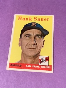 1958 Topps #378 Hank Sauer - Picture 1 of 2