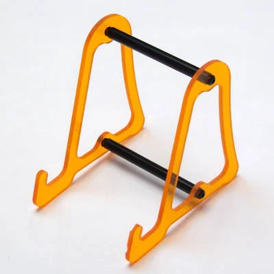 APPLE iPAD ORANGE ACRYLIC CUSTOM STAND CRADLE iPHONE MINI TABLET WI-FI APPLE NEW - Image 1 of 4