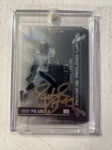 2003 Contenders Rookie Roundup CLEAR Auto Autograph Troy Polamalu RC 1/1 Beckett - Picture 1 of 12
