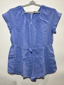 Women's Short Sleeve Romper - Universal Thread Blue 1X - Picture 1 of 2