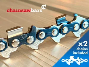 2x 14"[35cm] Panther Plus Chain Full Chisel Husqvarna 136,137,235,236,315,316,31 - Picture 1 of 4