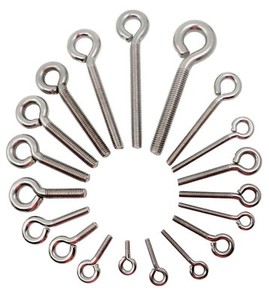 M10 Oiuytghjkl Perno de Ojo de Acero Inoxidable Tornillo Cerrado Tornillo Rosca Rosca Varilla Anillo Perno 10PCS