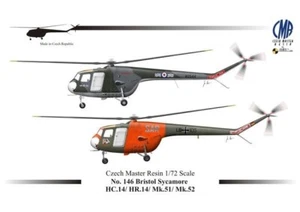 CZECH MASTER RESIN CMR72-146 BRISTOL SYCAMORE HC.14 / HR.14 / MK.51 / SCALA 1/72 - Foto 1 di 1