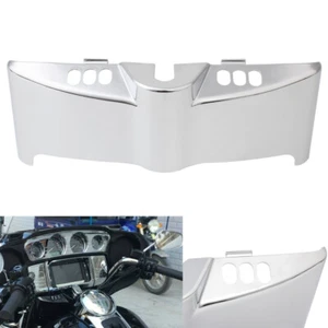 Chrome Fairing Switch Panel Dash Accent Cover For Harley Electra Street 2014+ - Picture 1 of 13