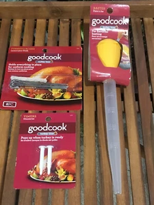 Goodcook - 3 Piece Turkey Baster Set with Turkey Timers and Turkey Lacers - Picture 1 of 4