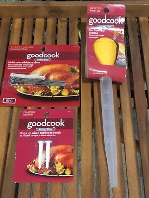 Goodcook - 3 Piece Turkey Baster Set with Turkey Timers and Turkey Lacers - Image 1 of 4