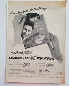 1952 RCA Victor 45 pop albums Eddie Fisher music for less money ad - Picture 1 of 1