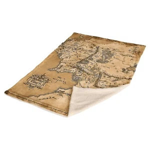 Kuscheldecke Herr der Ringe Decke Tagesdecke flauschig 150 x 200 cm XXL Braun - Bild 1 von 18