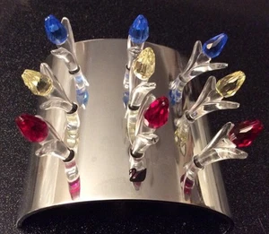Rare Swarovski Crystal Society 3 Year Renewal Tulips in Stand (Complete) - Picture 1 of 6