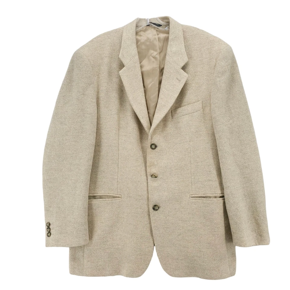 Blazer Chaqueta Hoy Hombre GianCarlo Lamberti Lana Alpaca Beige Tejido 42L Foto 1 de 4