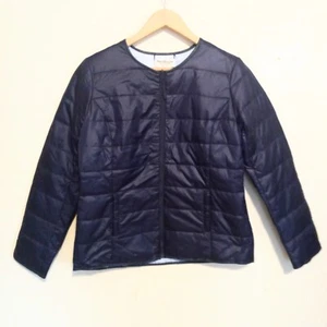 Norm Thompson Reversible Puffer Jacket-Medium-Quilted-Pockets-Lightweight - Picture 1 of 9