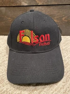 Folson Farms lokale Werbung schwarze Baseballkappe Mütze - neu mit Etikett - MN - Bild 1 von 10