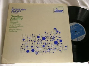 GUNTHER SCHULLER Symphony / Quartet for Double Basses LP Donald Johanos - Picture 1 of 2