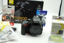 New ListingNikon D5600 Dslr Digital Slr Camera with 18-55mm Lens - Black + accessories