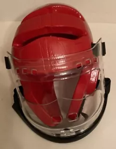 ProForce Lightning Sparring Headgear, Red XL With ProForce II Clear Face Shield - Picture 1 of 12