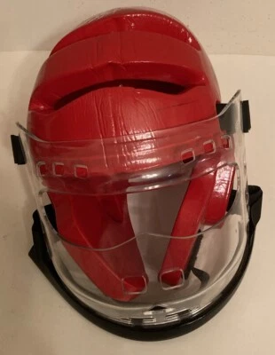 ProForce Lightning Sparring Headgear, Red XL With ProForce II Clear Face Shield - Image 1 of 4