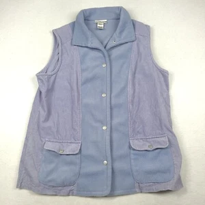 Millers Blue Fleece Vest Adult Womens Sleeveless Size 14 Polyester Winter - Picture 1 of 10