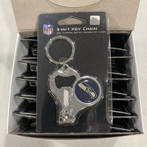 12 - Seattle Seahawks Football NFL 3-1 Multi Function Keychain Wholesale Lot - Picture 1 of 5