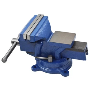 Bench Vise with Anvil Swivel 5" Locking Base Table Top Clamp Heavy Duty Vice US - Picture 1 of 10