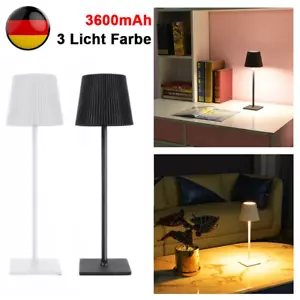 USB LED Tischlampe Touch Dimmbar mit Akku Tischleuchte Innen/Aussen Beleuchtung - Bild 1 von 16