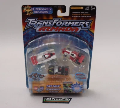2003 Transformers Armada Dirt Boss, Downshift, Mirage Road Assault Mini-Con Team - Image 1 of 4