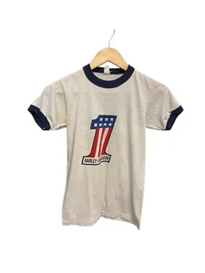 Vintage 70s White’s Harley Davidson Motorcycles Lebanon PA Ringer T-Shirt - Picture 1 of 5
