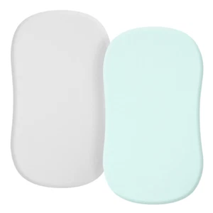 Bassinet Sheets Baby Ultra Soft Fitted for Boys Girls, Fits Oval/Rectangle/Hourg - Picture 1 of 12