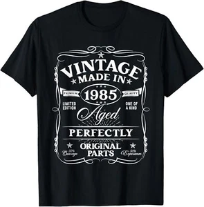 Vintage 1985 40th Birthday Decorations Funny 40 Birthday Men T-Shirt Hoodie - Picture 1 of 17