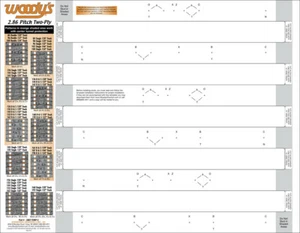 Woody's Studding Template 2.86 Pitch 2-Ply | 286T-TEMP-2-1 - Picture 1 of 1