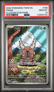PSA 10 PINSIR 168/167 ILLUSTRATION RARE TWLIGHT MASQUERADE POKEMON 🍃 - Picture 1 of 2
