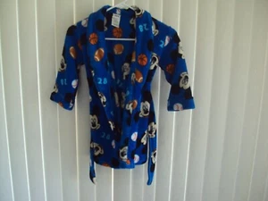Disney Kids Mickey Mouse Blue Fleece Robe Size XS  4/5 - Picture 1 of 5