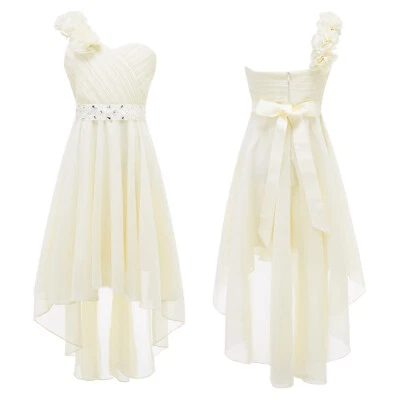 Maxi Vestido Largo Flores Niñas Cumpleaños Boda Dama de honor Formal Fiesta Foto 1 de 3