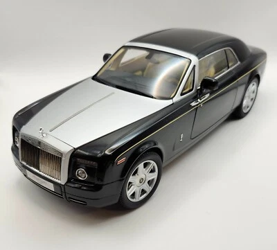 1/18 KYOSHO 2008 ROLLS ROYCE PHANTOM COUPE DIAMOND BLACK **NO BOX** - Image 1 of 4