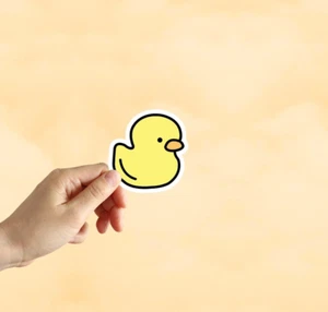 Rubber Ducky Sticker Water Bottle Laptop Car Sticker Decal Funny Meme - Picture 1 of 4