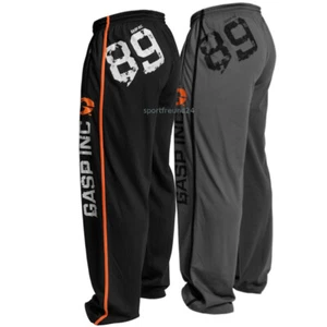 CFSP No 89 Mesh Pants Workout Pants Black Gray Fitness Bodybuilding Gym Wear - Picture 1 of 7