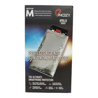 PHOOZY Apollo Medium-iPhone Minis/10-14/11-13Pro, Galaxy22, I Silver Foto 1 de 4