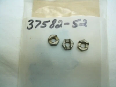 3 tuercas de buje de embrague NOS 37582-52 Harley K-Model K KH Sportster XL '52-'70 Foto 1 de 3