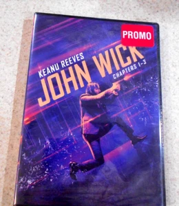 John Wick Chapters 1-3 DVD Keanu Reeves NEW Factory SEALED ACTION MOVIE - Imagen 1 de 4