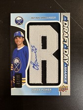 2022-23 SP Game Used Draft Day Marks OWEN POWER #DDM-OP  #’d 31/35